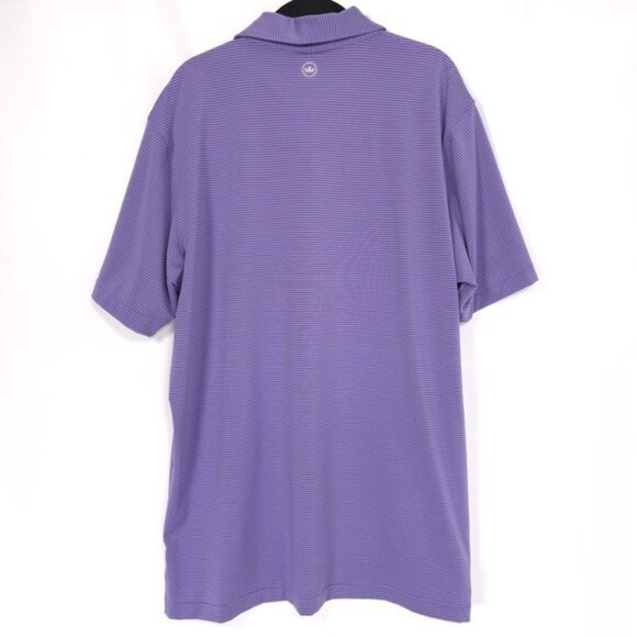 PETER MILLAR Men's Polo Shirt Size LARGE Summer Comfort Purple‎ Striped - Picture 3 of 10